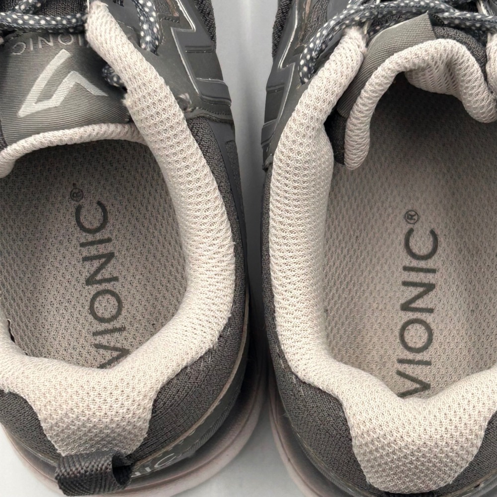 Vionic Miles Active Sneaker Charcoal Gray Mesh Walking Shoes 335MILES Womens 6.5 - Picture 9 of 9